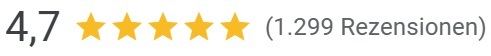 Google Bewertung 4,7